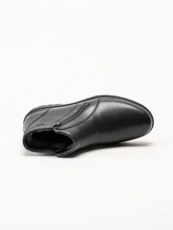 G Comfort - Svarta fårskinnsfodrade boots