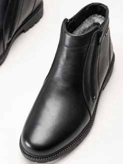 G Comfort - Svarta fårskinnsfodrade boots