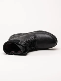 G Comfort - Svarta varmfodrade kängor i skinn