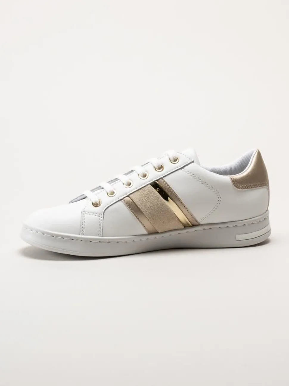 Geox - D Jaysen - Vita multifärgade sneakers i skinn