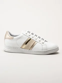Geox - D Jaysen - Vita multifärgade sneakers i skinn