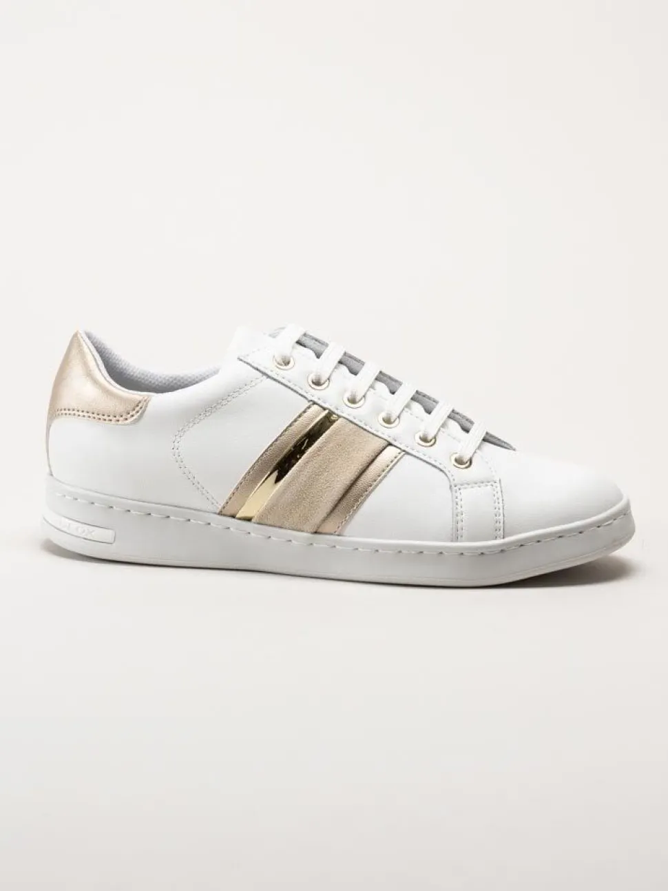 Geox - D Jaysen - Vita multifärgade sneakers i skinn