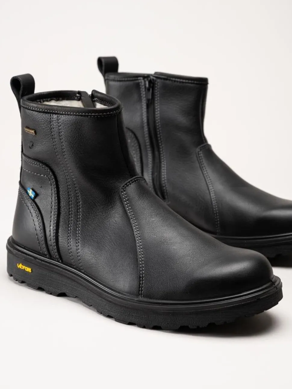 Graninge - Boliden - Svarta boots i skinn