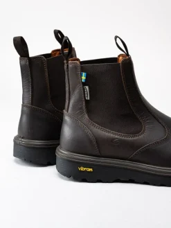 Graninge - Åreskutan - Bruna chelsea boots i oljat skinn
