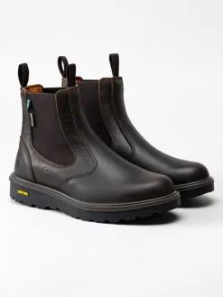 Graninge - Åreskutan - Bruna chelsea boots i oljat skinn