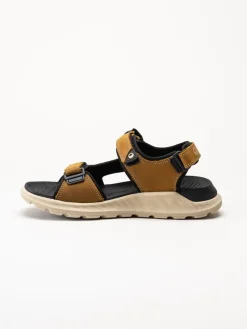 Halti - Bruna sportiga sandaler i oljat skinn