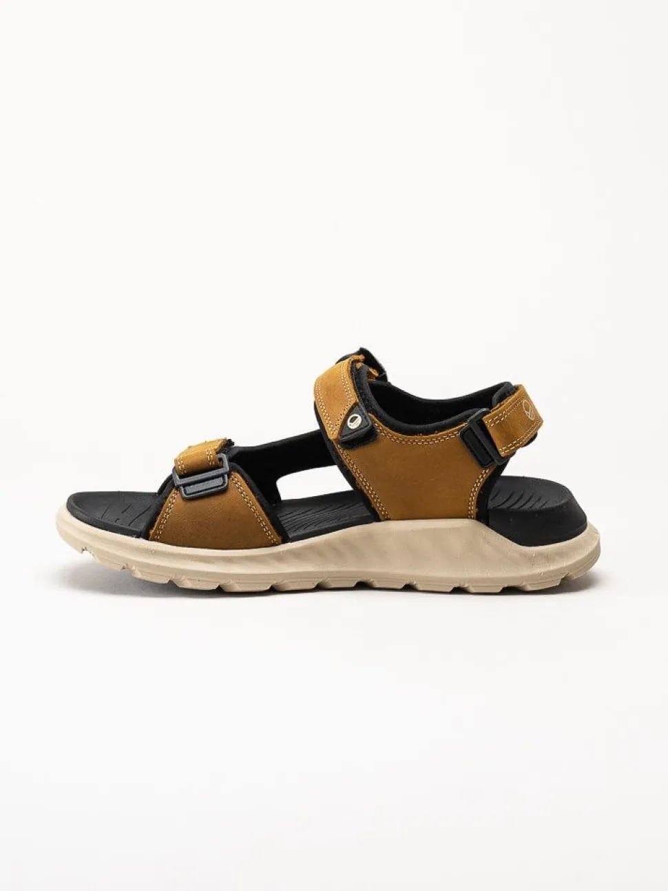 Halti - Bruna sportiga sandaler i oljat skinn
