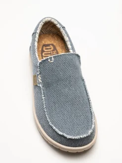 Hey Dude - Mikka Braided - Blå slip on sko i canvas