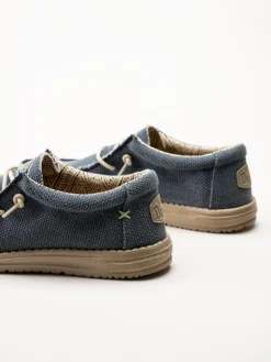 Hey Dude - Wally Braided - Blå snörskor i textil
