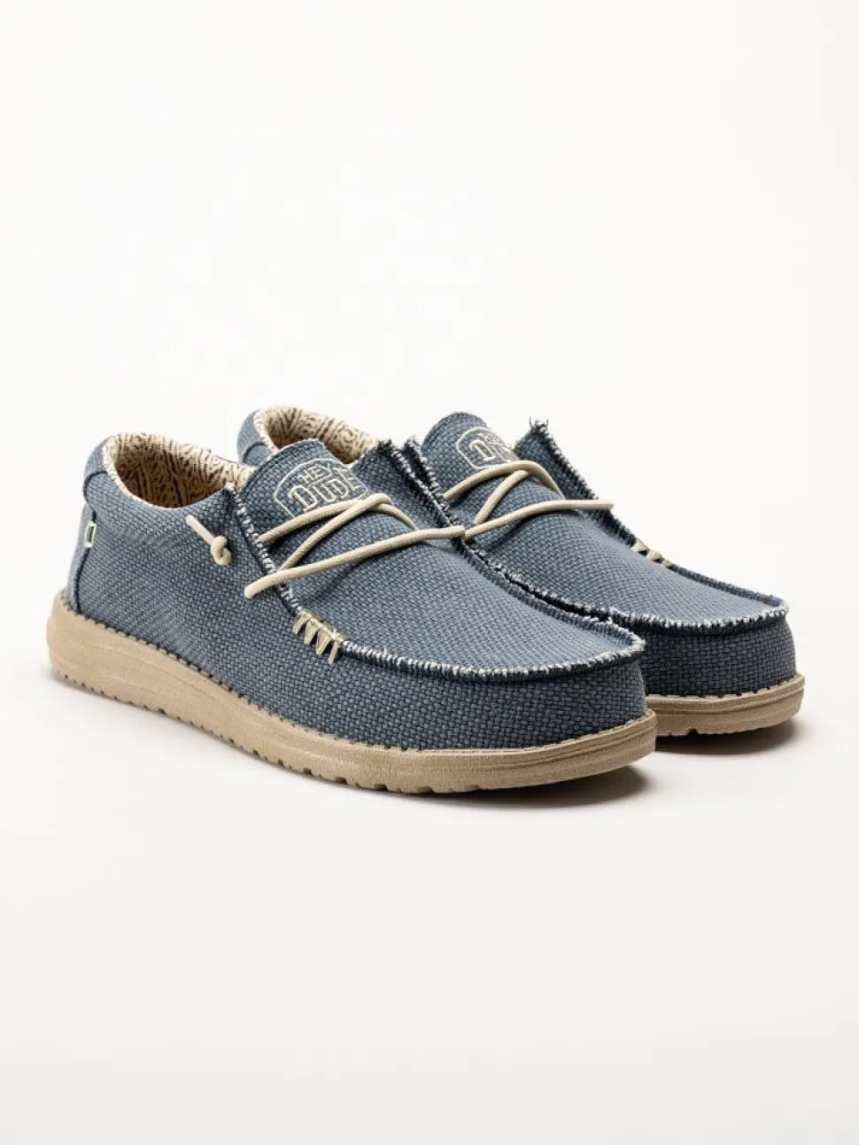 Hey Dude - Wally Braided - Blå snörskor i textil