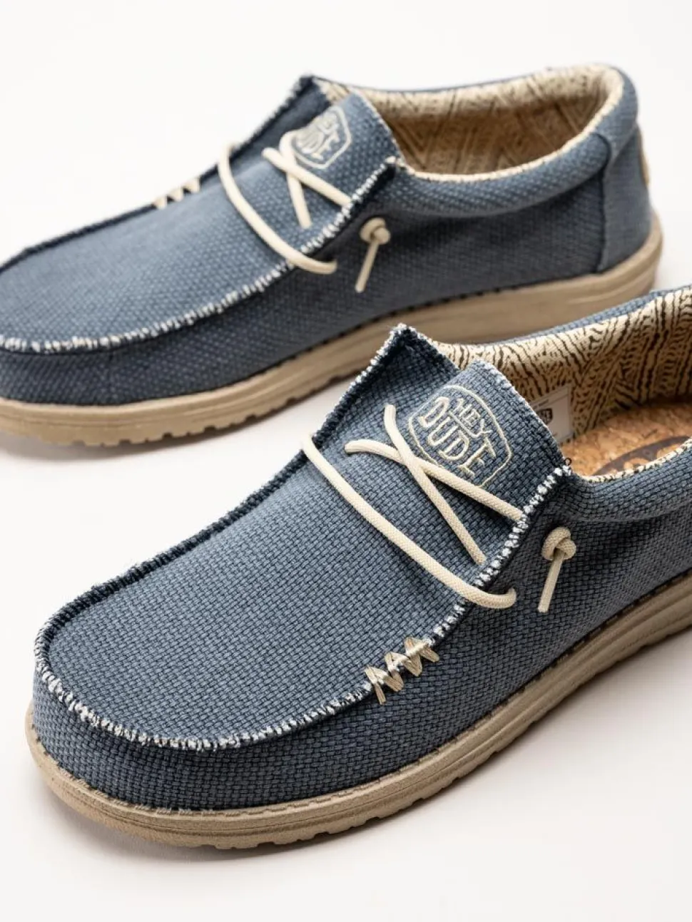 Hey Dude - Wally Braided - Blå snörskor i textil