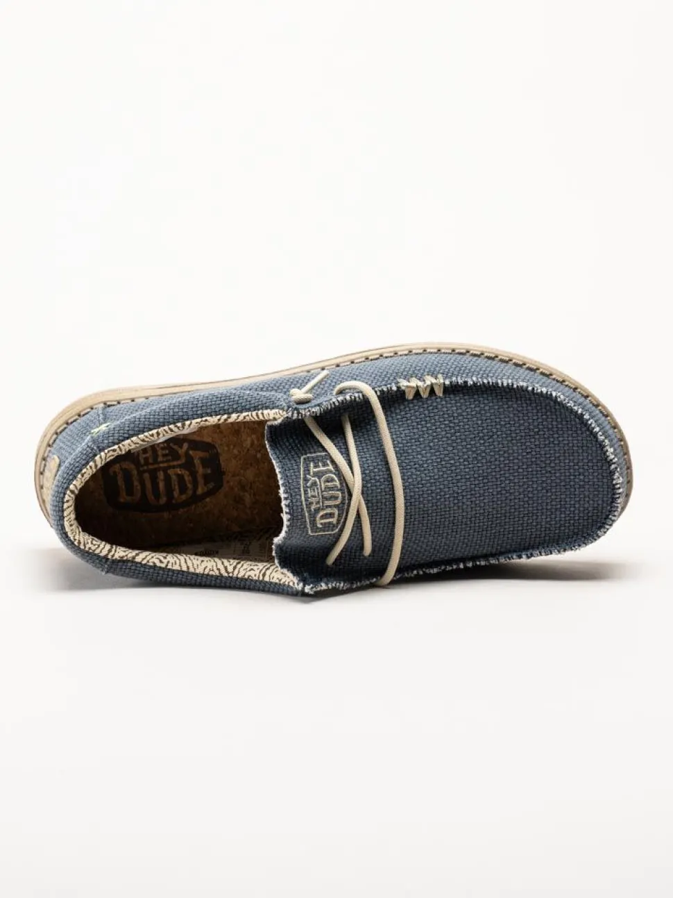 Hey Dude - Wally Braided - Blå snörskor i textil