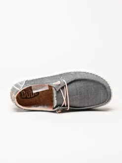 Hey Dude - Wendy Boho - Grå slip on skor i textil