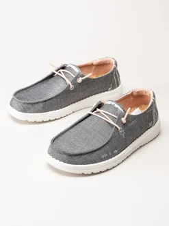 Hey Dude - Wendy Boho - Grå slip on skor i textil