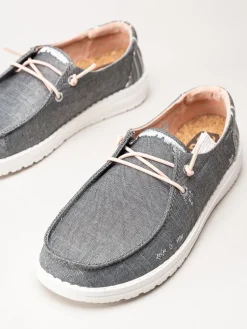 Hey Dude - Wendy Boho - Grå slip on skor i textil