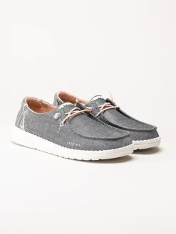 Hey Dude - Wendy Boho - Grå slip on skor i textil