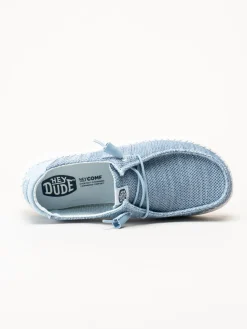 Hey Dude - Wendy - Ljusblå snörskor