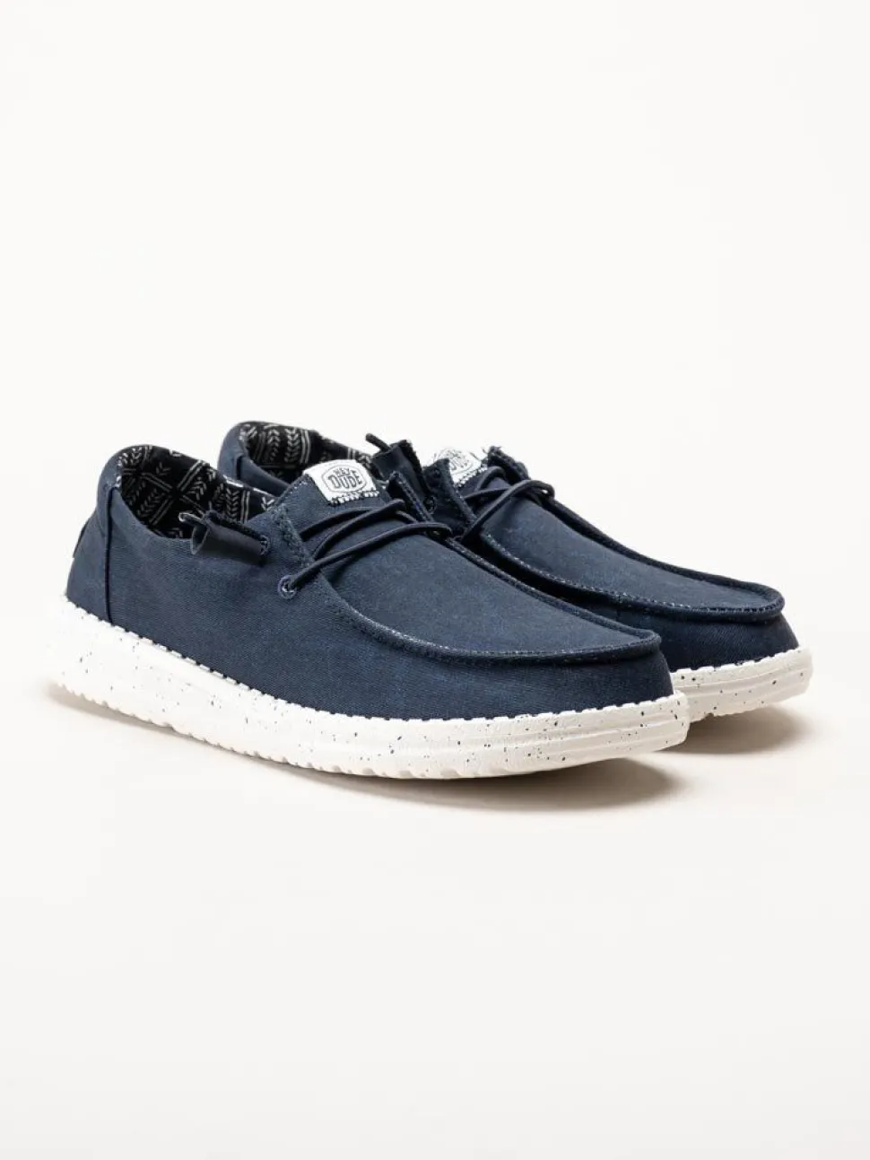Hey Dude - Wendy Stretch Canvas - Mörkblå snörskor i textil