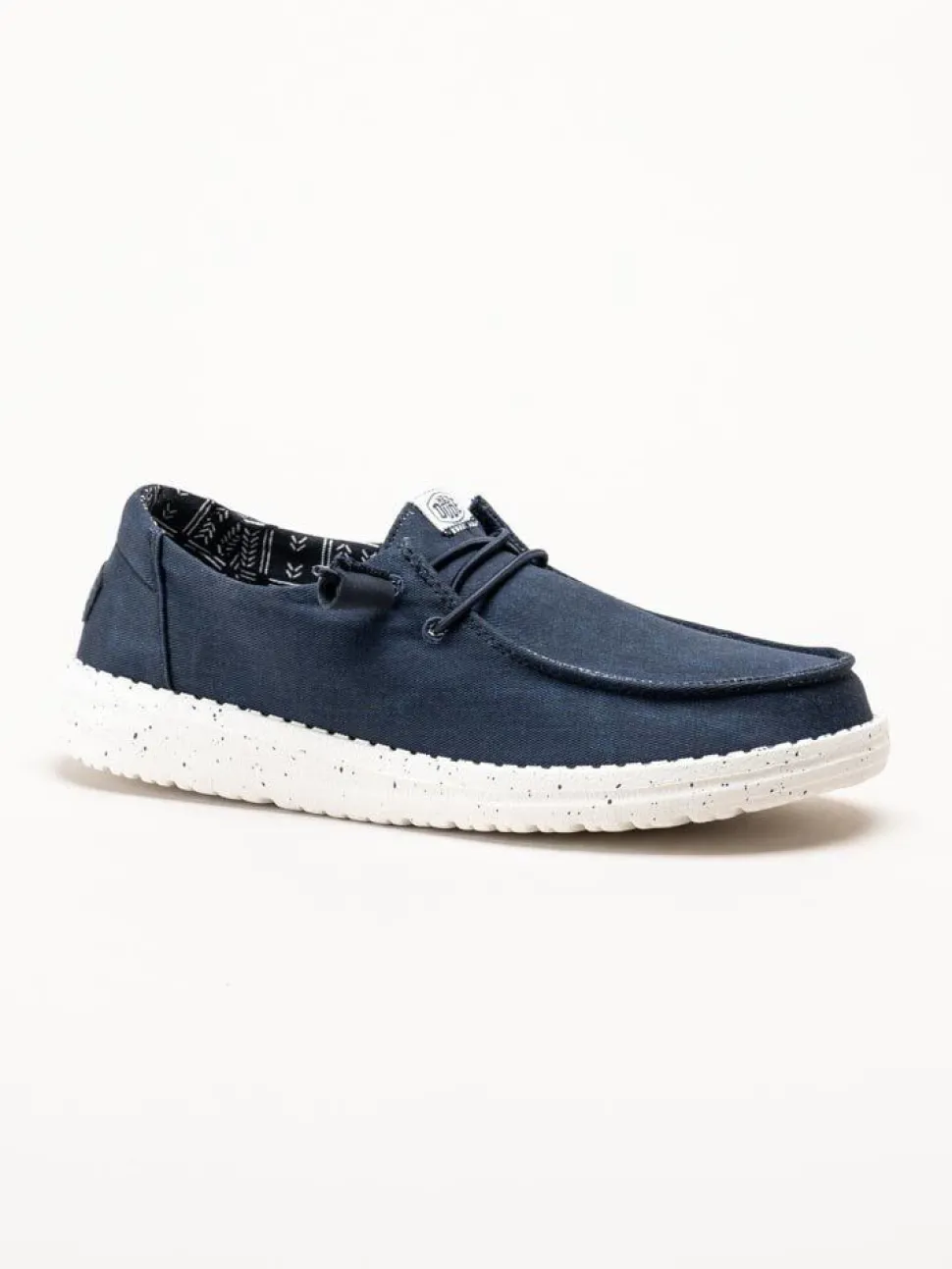 Hey Dude - Wendy Stretch Canvas - Mörkblå snörskor i textil
