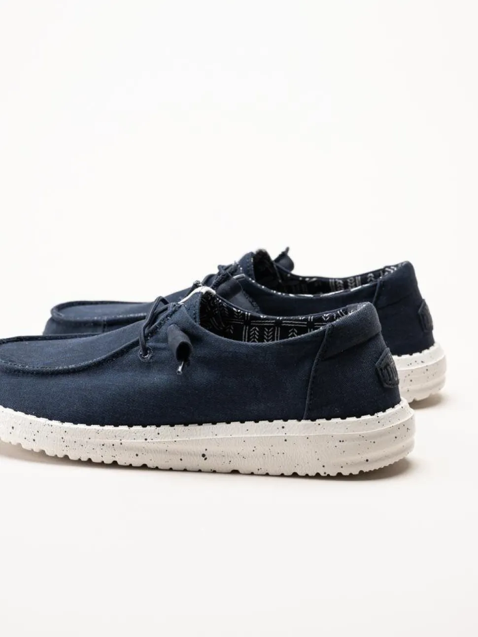 Hey Dude - Wendy Stretch Canvas - Mörkblå snörskor i textil