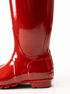 Hunter - Original Tall Gloss - Röda gummistövlar