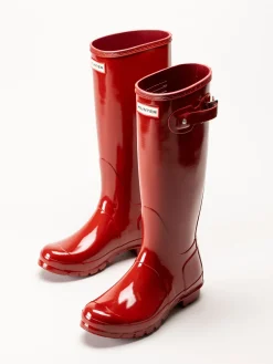 Hunter - Original Tall Gloss - Röda gummistövlar