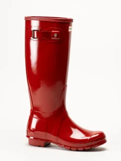 Hunter - Original Tall Gloss - Röda gummistövlar