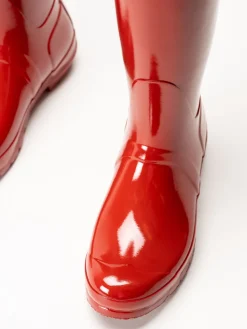 Hunter - Original Tall Gloss - Röda gummistövlar