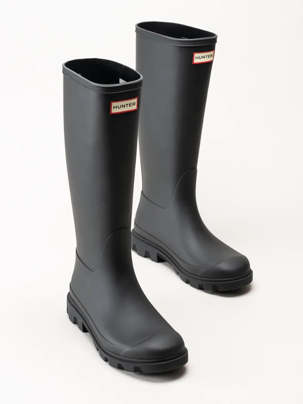 Hunter - Unisex Downpour Tall Boot - Svarta höga gummistövlar