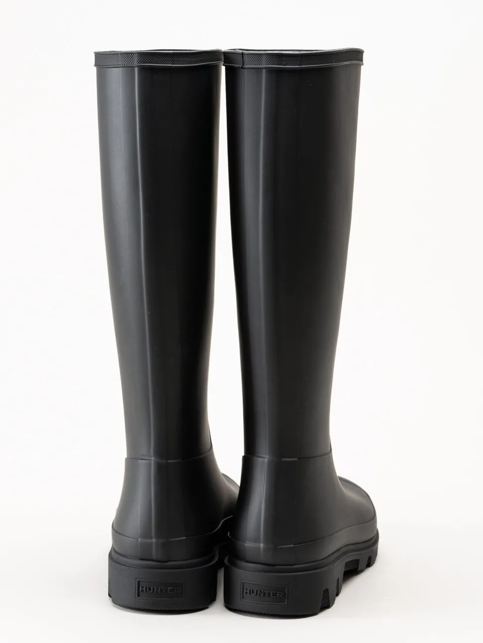 Hunter - Unisex Downpour Tall Boot - Svarta höga gummistövlar