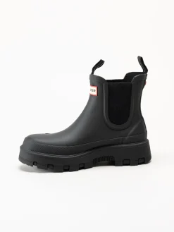 Hunter - Unisex Elements Elastic Chelse - Svarta låga gummistövlar