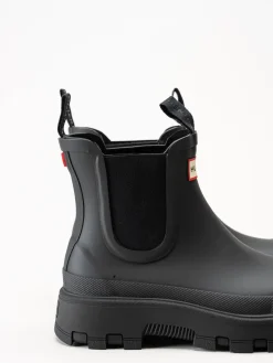 Hunter - Unisex Elements Elastic Chelse - Svarta låga gummistövlar
