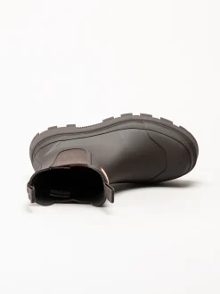 Hunter - Unisex Elements Elastic Chelse - Bruna låga gummistövlar