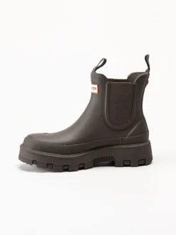 Hunter - Unisex Elements Elastic Chelse - Bruna låga gummistövlar