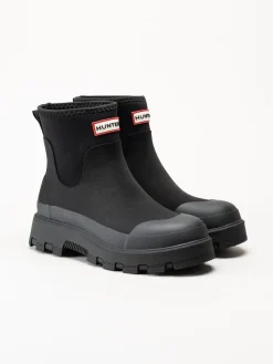 Hunter - Unisex Elements Neoprene - Svarta låga gummistövlar