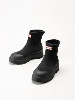 Hunter - Unisex Elements Neoprene - Svarta låga gummistövlar