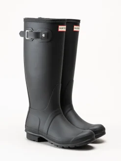 Hunter - Womens Original Tall Boot - Svarta höga gummistövlar