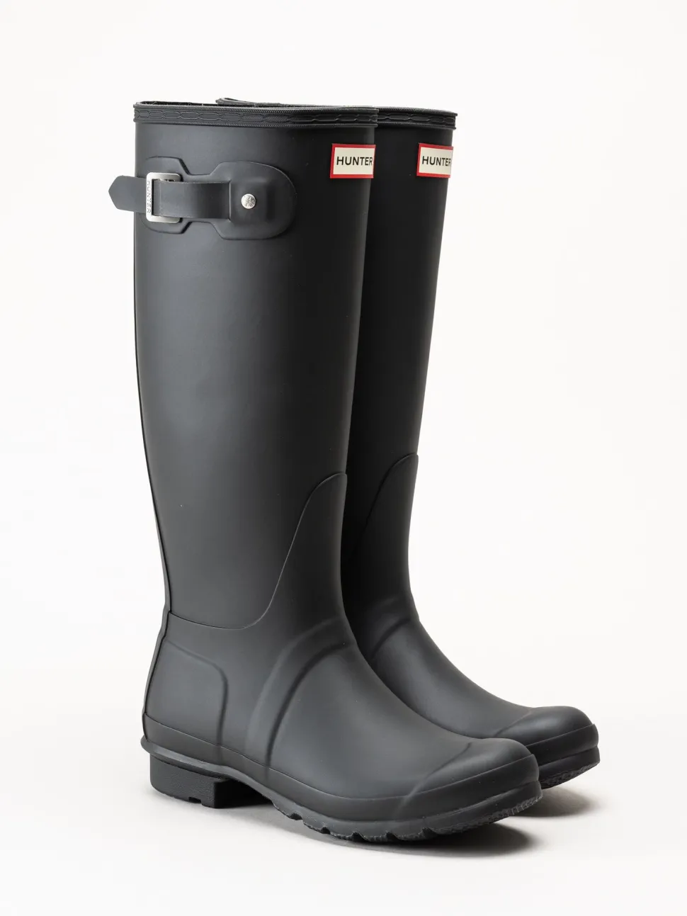 Hunter - Womens Original Tall Boot - Svarta höga gummistövlar
