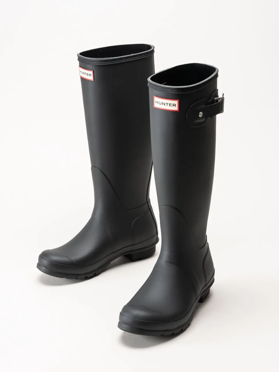 Hunter - Womens Original Tall Boot - Svarta höga gummistövlar