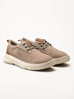 Hush Puppies - Mens Baylor - Beige promenadskor i nubuck