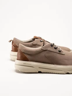 Hush Puppies - Mens Baylor - Beige promenadskor i nubuck