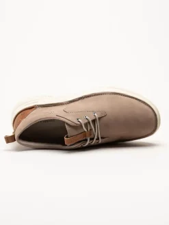 Hush Puppies - Mens Baylor - Beige promenadskor i nubuck