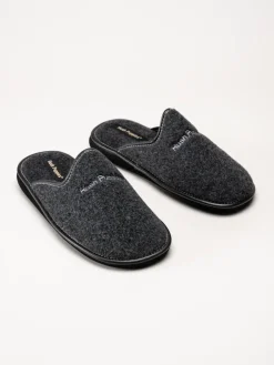Hush Puppies - Men´s Manuel - Grå slip in tofflor i filt