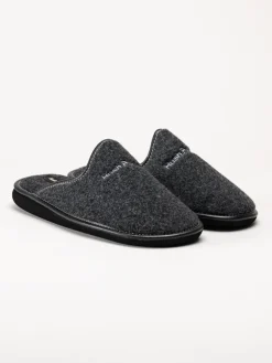 Hush Puppies - Men´s Manuel - Grå slip in tofflor i filt