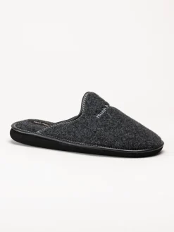 Hush Puppies - Men´s Manuel - Grå slip in tofflor i filt