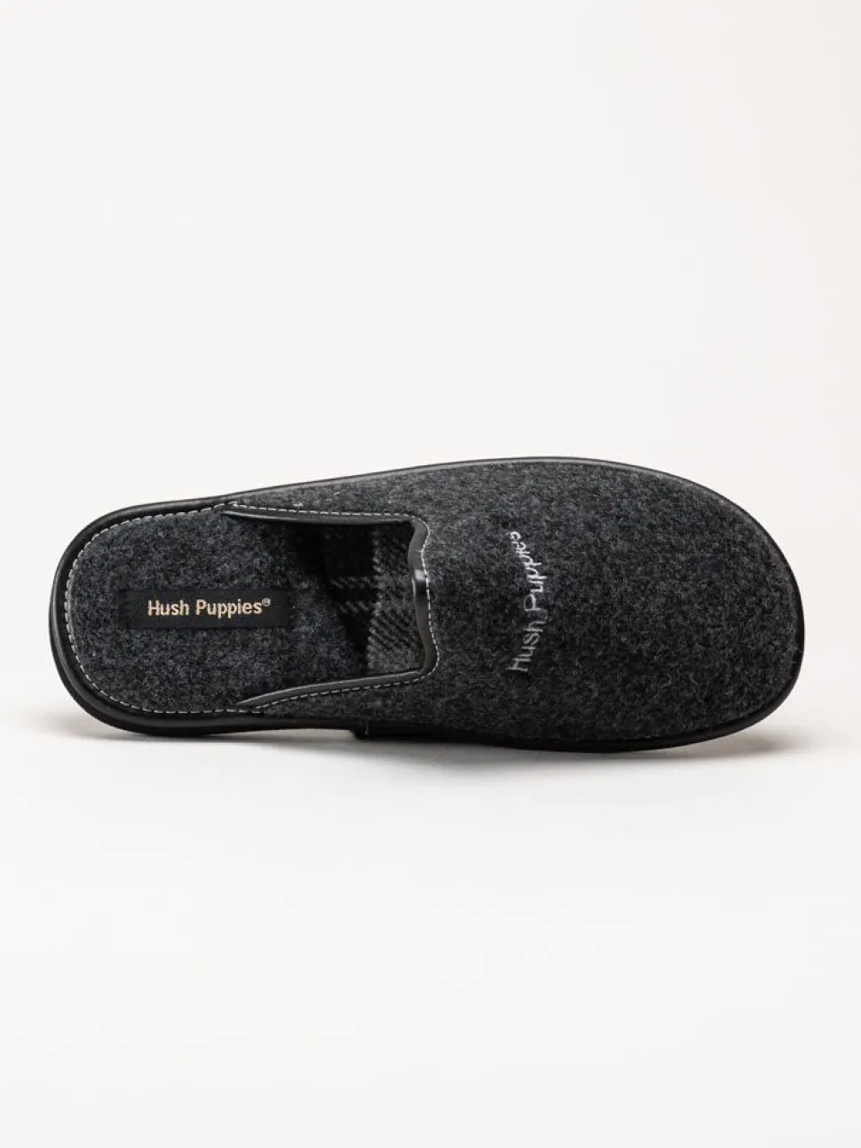 Hush Puppies - Men´s Manuel - Grå slip in tofflor i filt