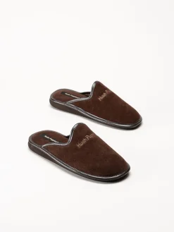 Hush Puppies - Men´s Marco - Mörkbruna slip in tofflor
