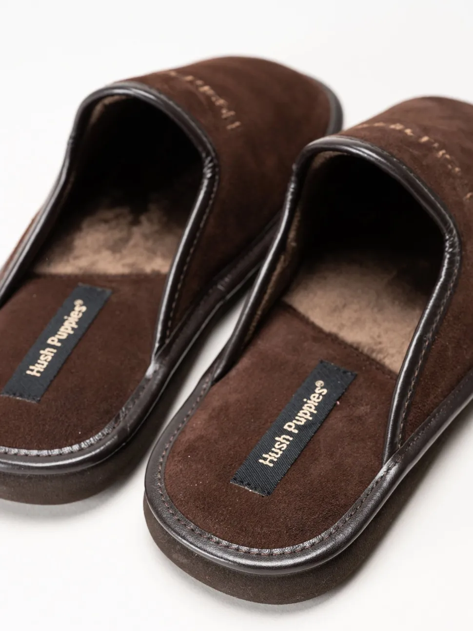 Hush Puppies - Men´s Marco - Mörkbruna slip in tofflor