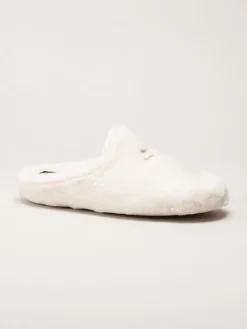 Hush Puppies - Olivia - Vita fluffiga slip in tofflor