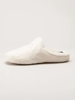 Hush Puppies - Olivia - Vita fluffiga slip in tofflor